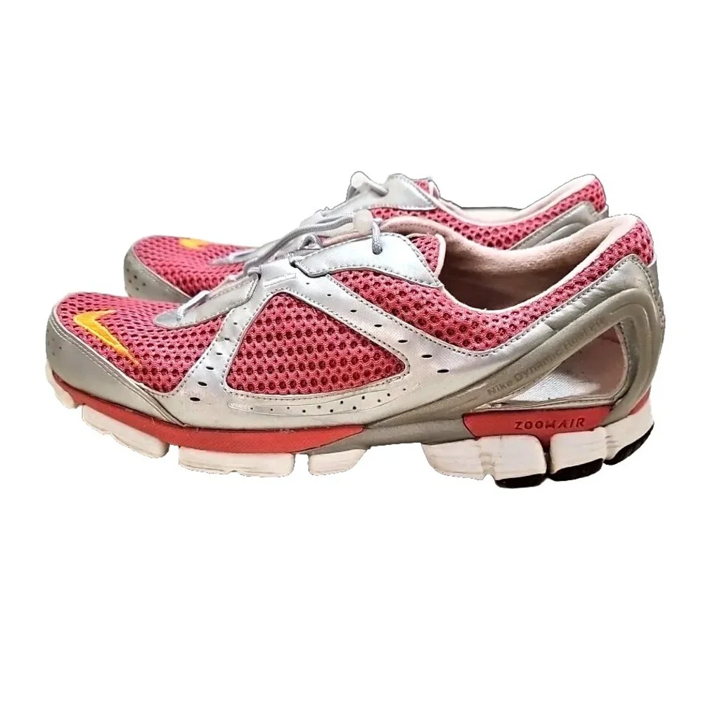 Nike‎ Zoom Air Pink Running Shoes  318723-681 Lace Up Sneakers 7.5M Boating G02